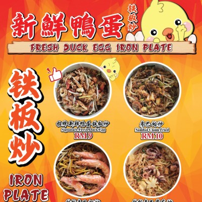 Fresh  Duck Egg Iron Plate