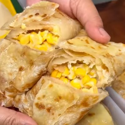 拉丝玉米煎饼卷 CHEESY CORN WRAP