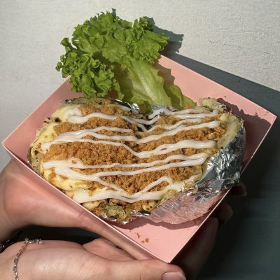 🐔Seaweed Chicken Floss Cheese Potato 海苔鸡肉松芝士烤土豆