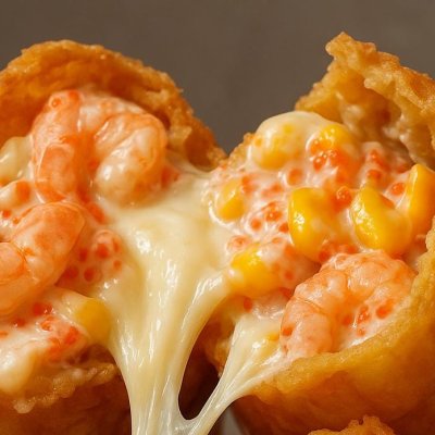 芝士黄金脆皮炸虾卷 CRUNCHY CHEESY SHRIMP ROLL