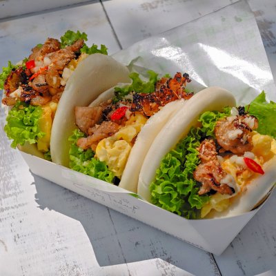 3 x mini lemongrass pork bun