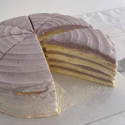 Yam crepe slices