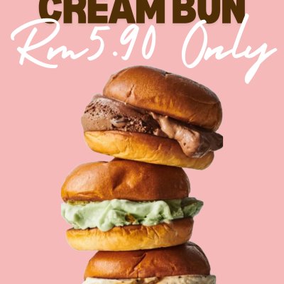 Roasted Ice cream bun