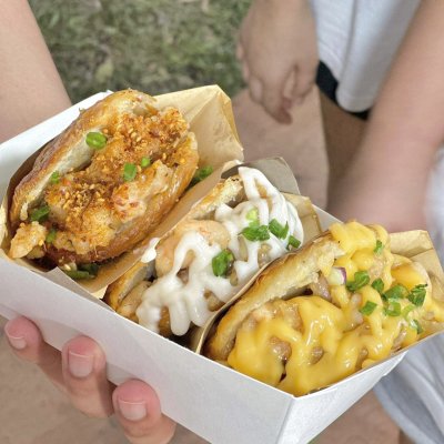 虾滑肉夹馍 Crispy Shrimp Burger Set