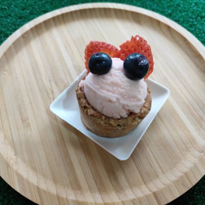 Watermelon Lychee Granola Tart