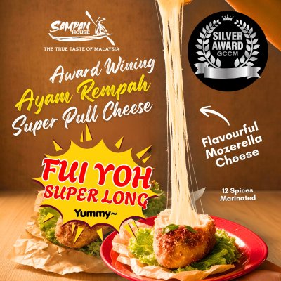 🔥 Super Pull Cheese Ayam Rempah Roll🧀