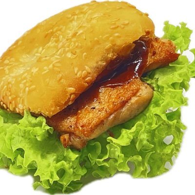 Bbq Chicken Kompia  煎鸡扒烧烤光饼