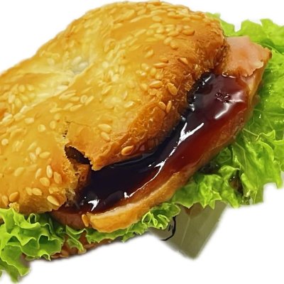 Teriyaki Smoke Duck Kompia 日式熏鸭光饼