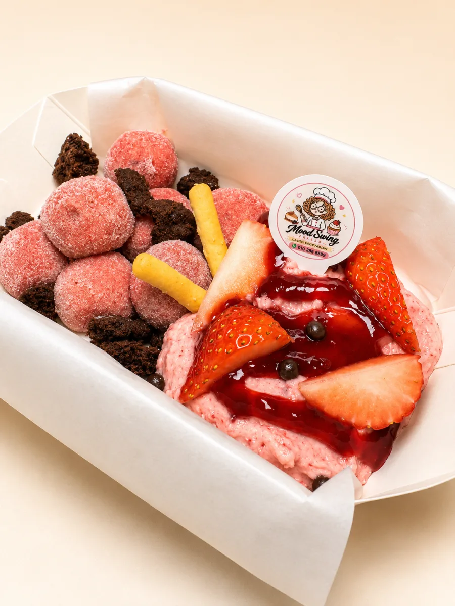提拉QQ球（草莓）/ Strawberry Tiramisu Bites