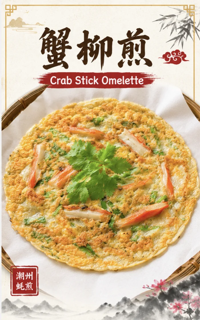 蟹柳煎 Crab Stick Omelette