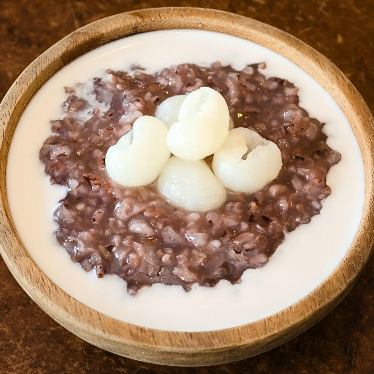 Dessert - Black Sticky Rice with Longan