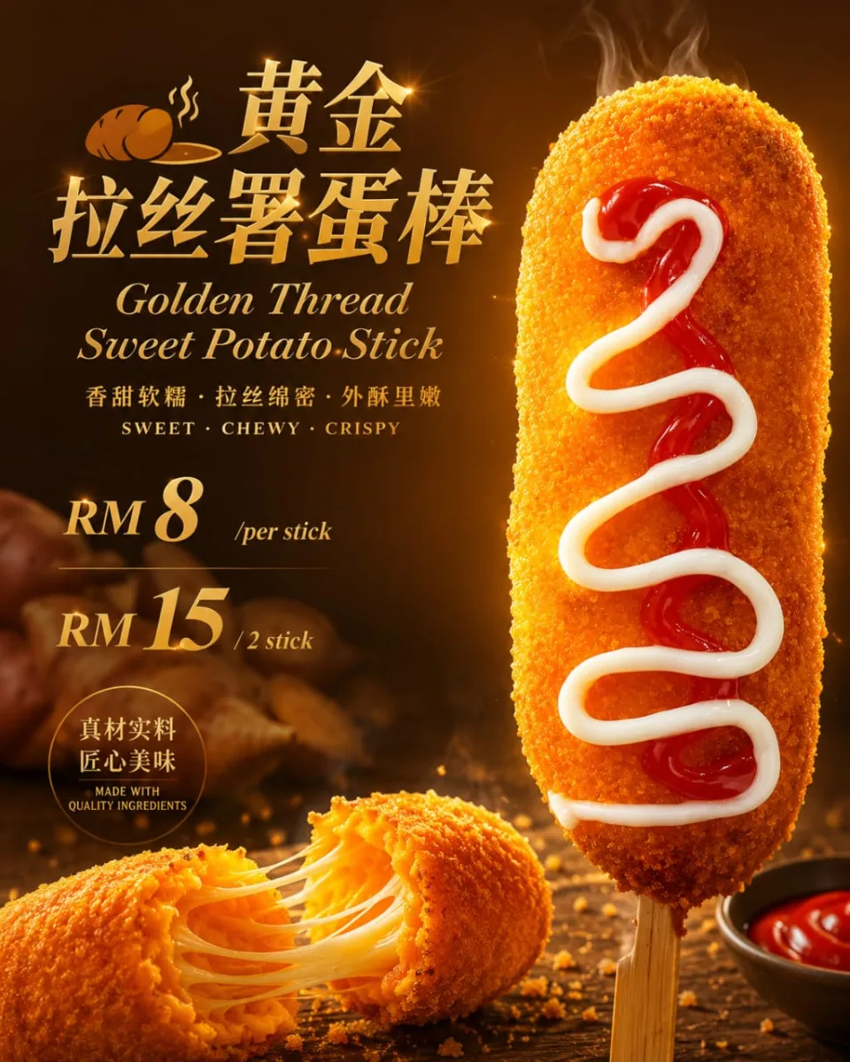 黄金拉丝暑蛋棒