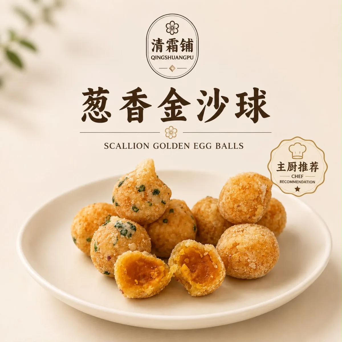 葱香金沙球